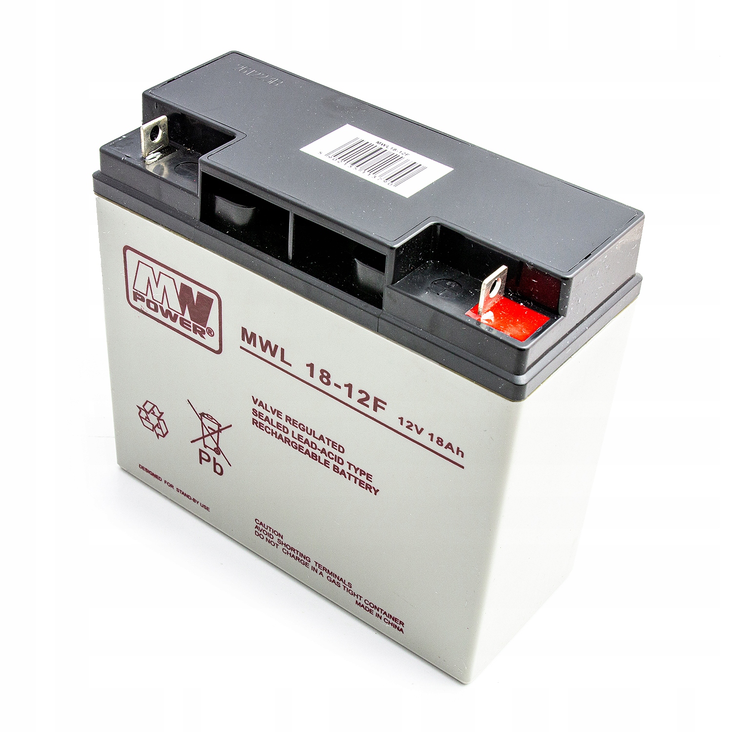 Akumulator Mw Power Mwl 18-12F 12V 18Ah Agm Ups Apc Alarm
