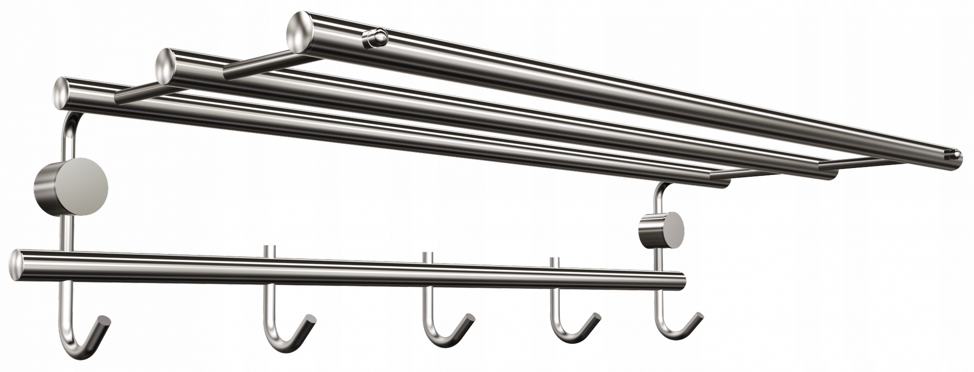 Vešiaková polica Chrom Andex Sanibella 563CC