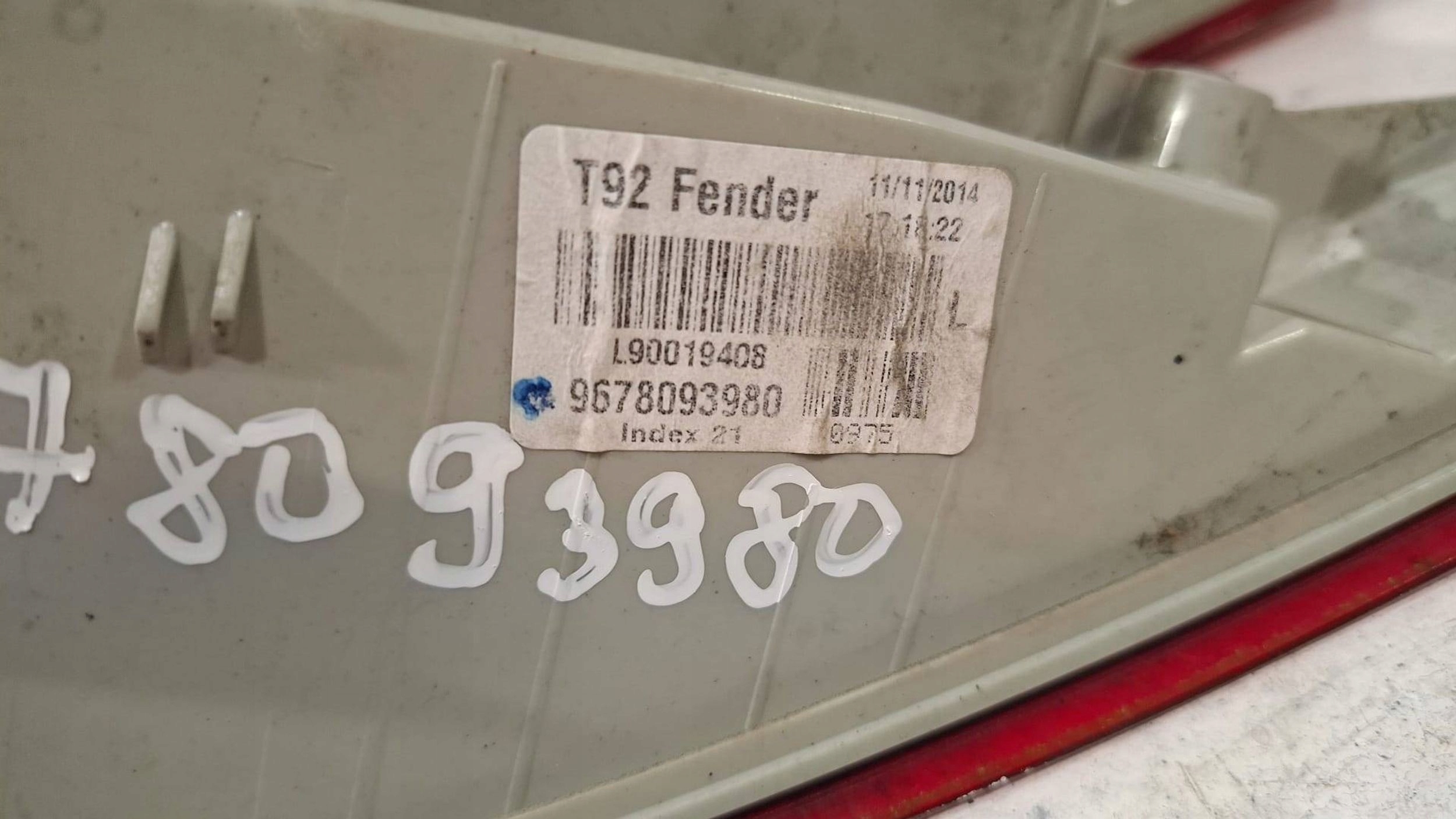 Lampa tył lewa 9678093980 Peugeot 308 T9 2013- Strona zabudowy lewa