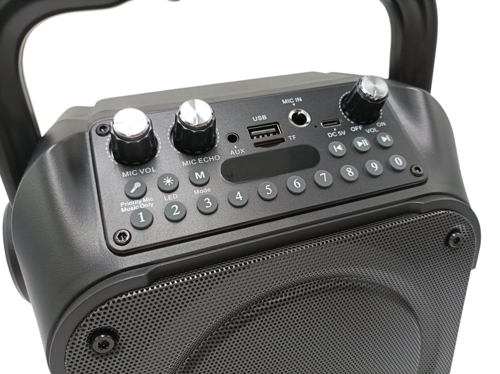 SINGINGMATE Przenośny Głośnik Bluetooth Karaoke Z Mikrofonami LED — miniatura 10