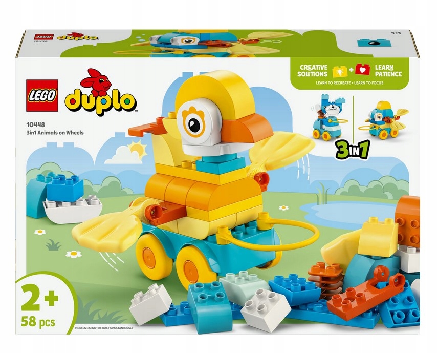 Stavebnice 3V1 Zvířata Na Kolečkách 10448 Lego Duplo
