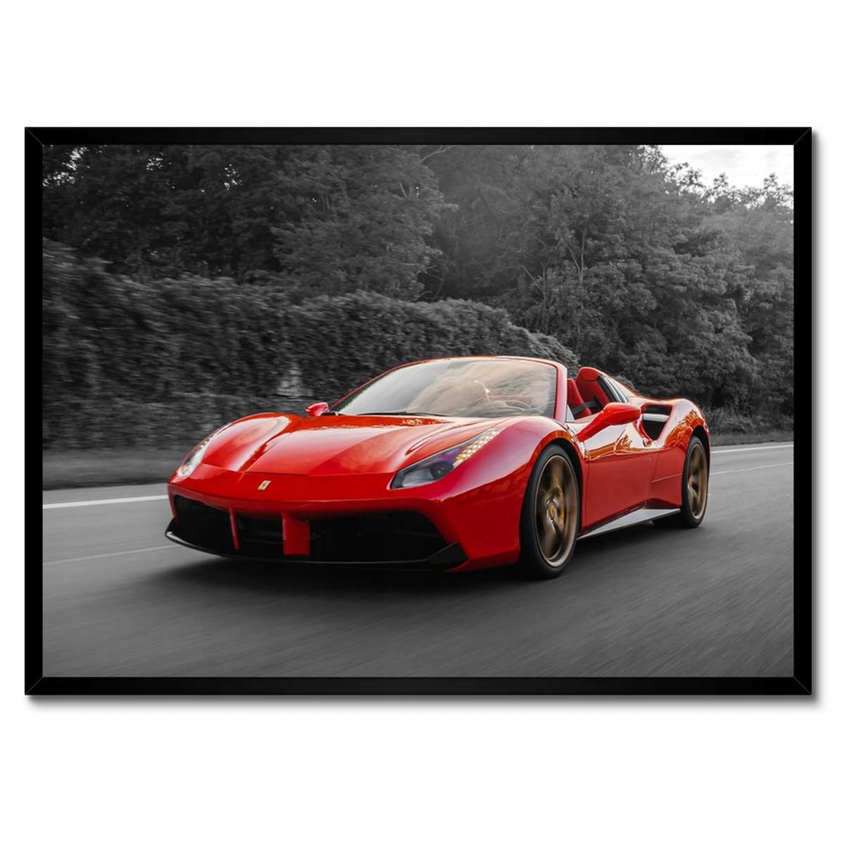 Plakáty v rámu 70x50 Červené Ferrari Fura