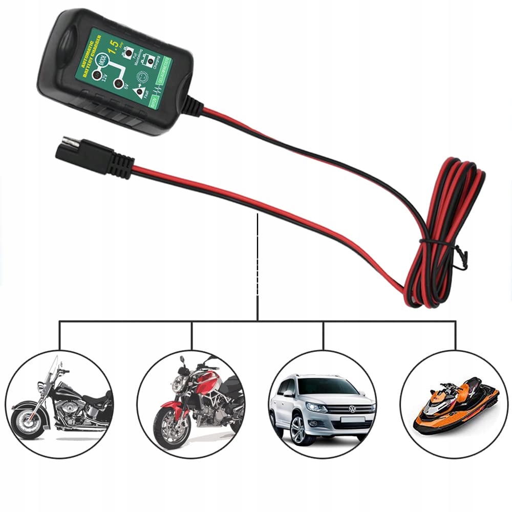 igive 6V 12V 1.5A ładowarka automatyczny Natężenie maksymalne 1.5 A