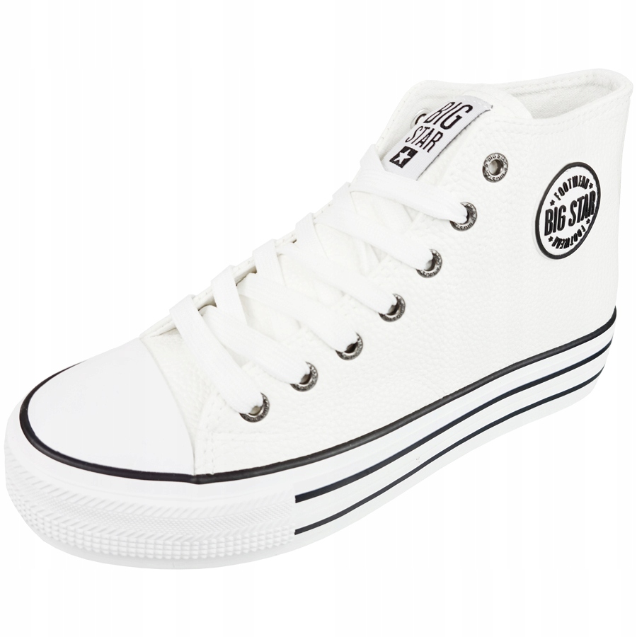 

Trampki Big Star białe na platformie GG274013 38