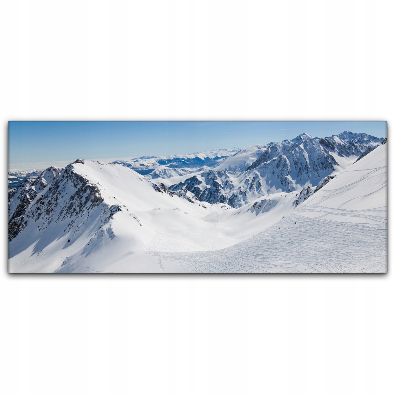 

foto-obraz na płótnie 125x50 Góry Śnieg Krajobraz