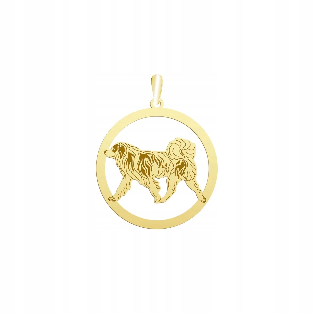 Zlatý přívěsek Bosniacko-chorvatský salašnický pes 925 Dárek Gravírování