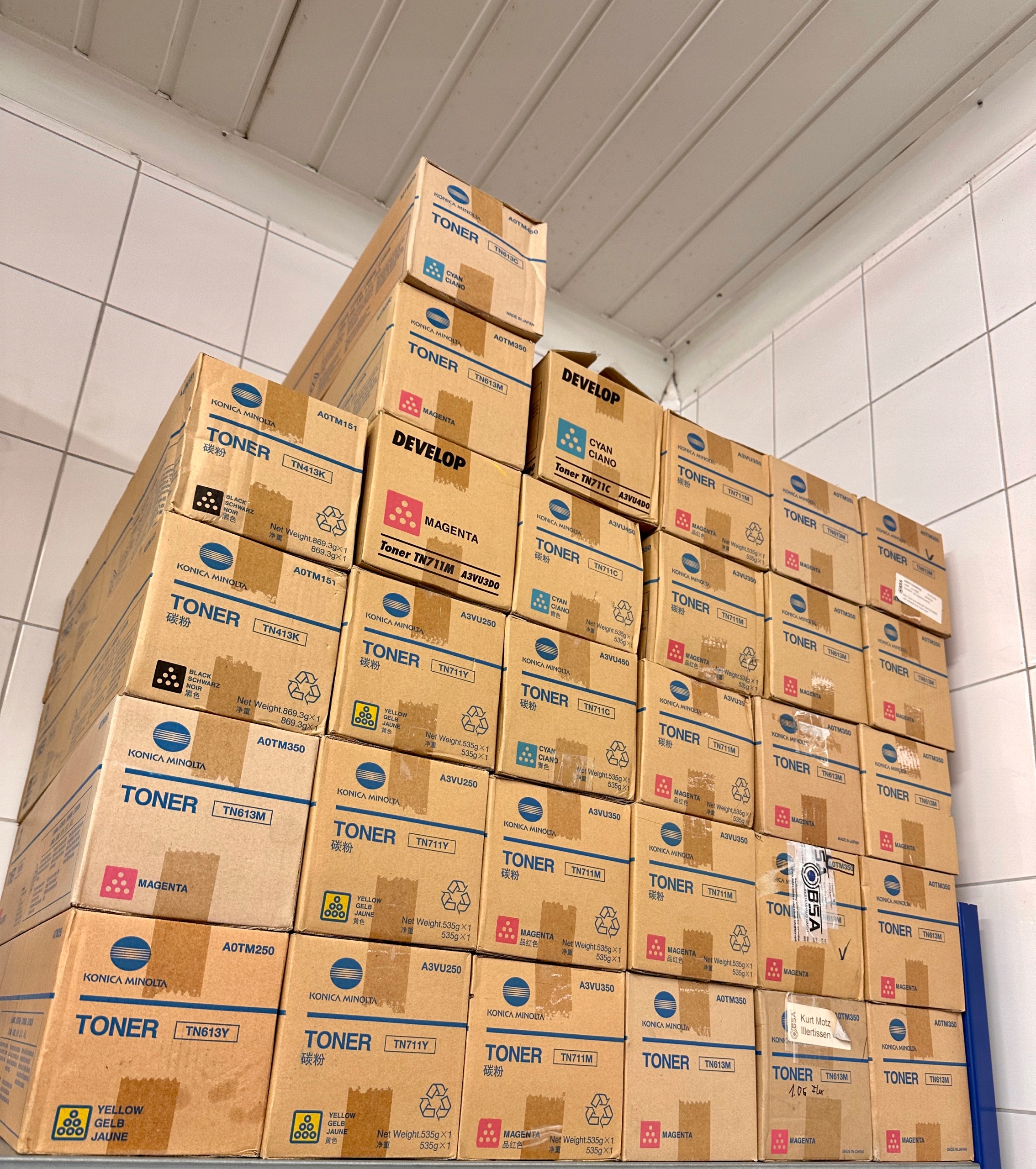 Toner Konica Minolta Tn 711 Yellow Originál A3VU250 pre Bh C754