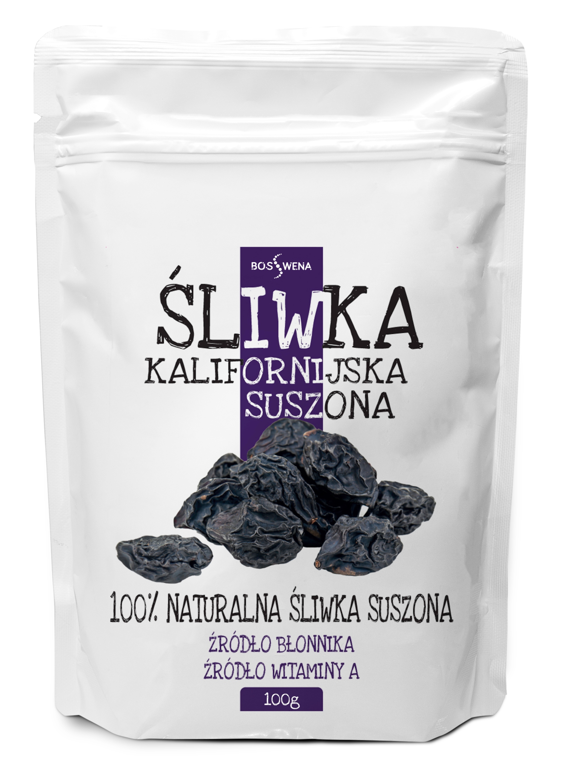 ŚLIWKA KALIFORNIJSKA SUSZONA 100g / BIOSWENA