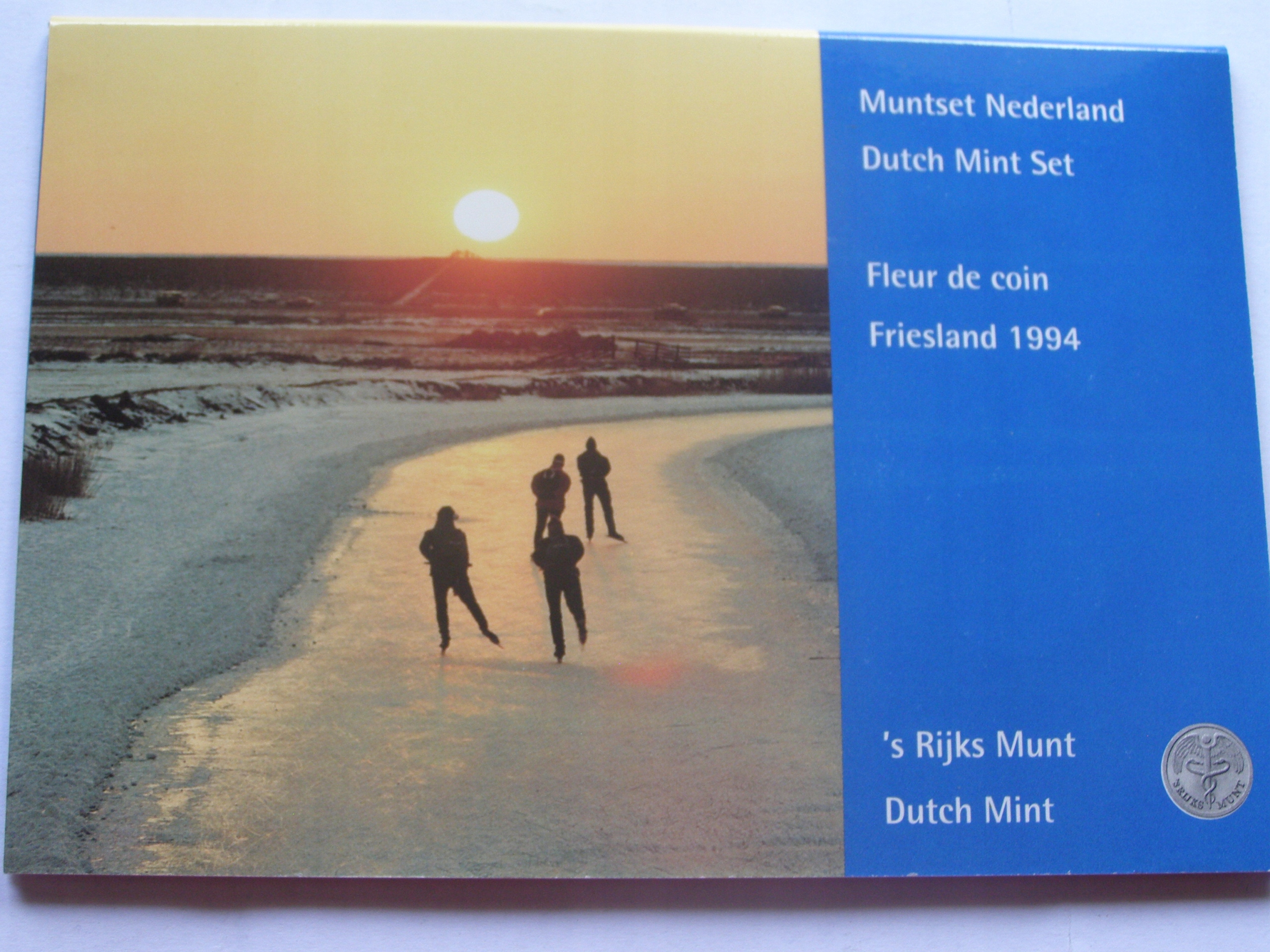 НИДЕРЛАНДЫ МОНЕТНЫЙ ДВОР НАБОР 6 МОНЕТ ЖЕТОН 1994 ГОД