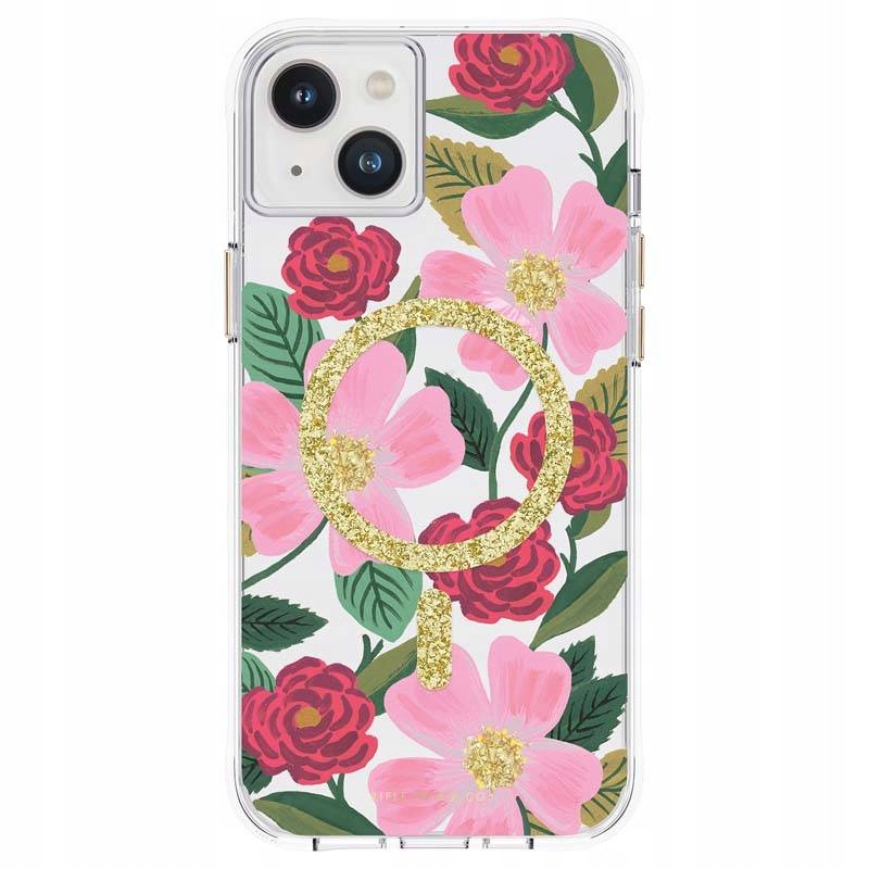 Pouzdro pro Apple iPhone 14 Plus Rifle Paper Červené