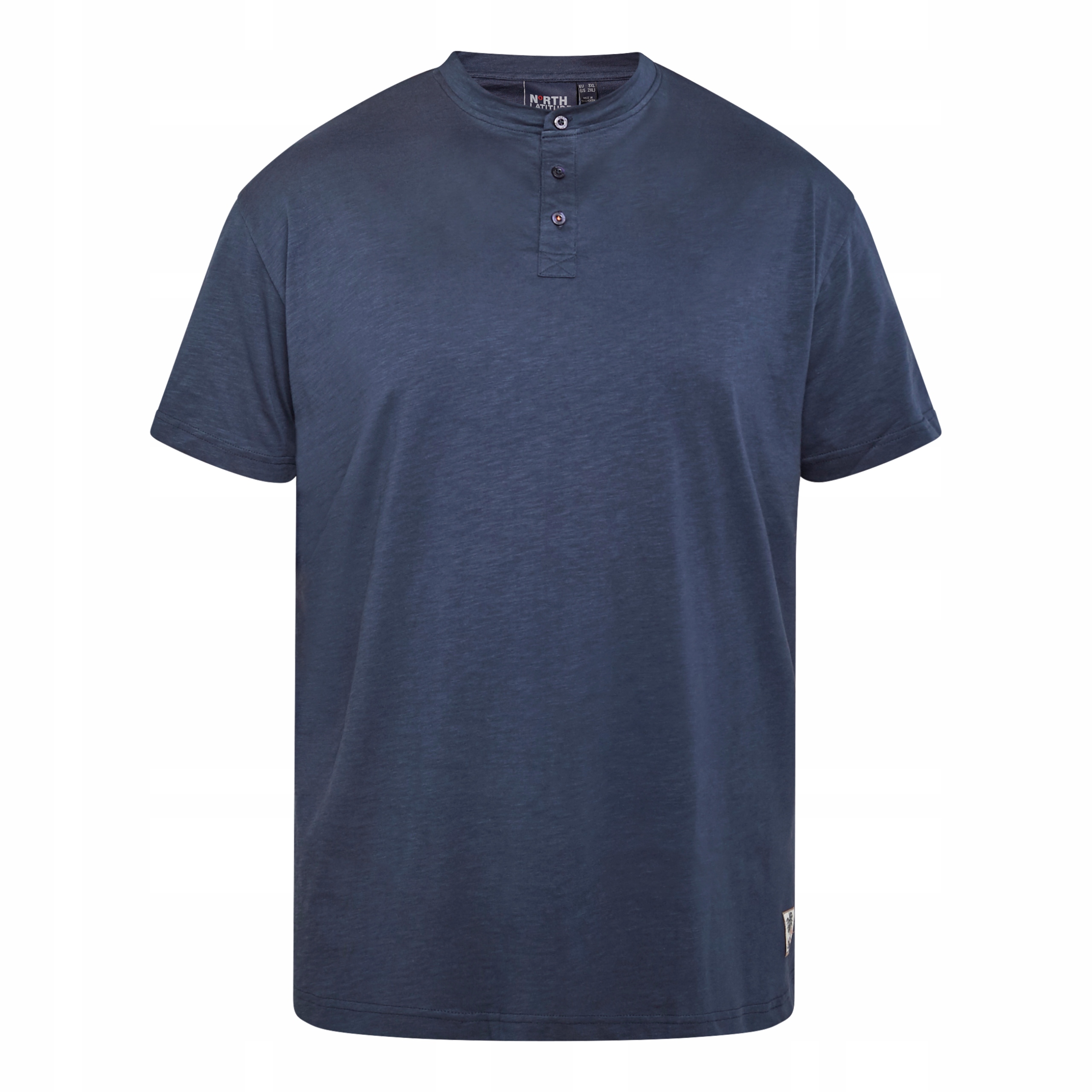 North Latitude Velké Rozměry Tričko Rozepínací Tričko Tmavě Modré 6XL 160 cm