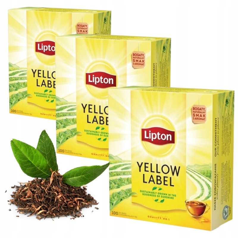 Levně Černý instantní čaj Lipton Yellow Label 3 ks