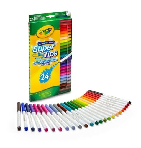 

Crayola Mazaki Zmywalne Flamastry 24 szt Supertips