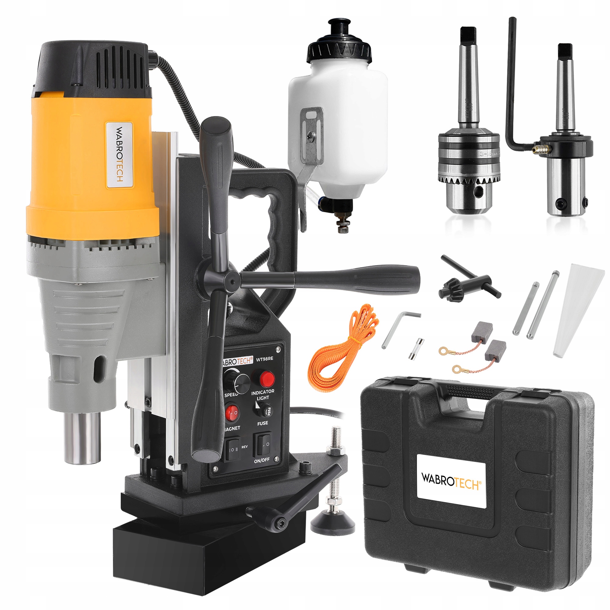 Magnetická magnetická vrtačka WT98RE Držák pro frézy 2080W Wabrotech