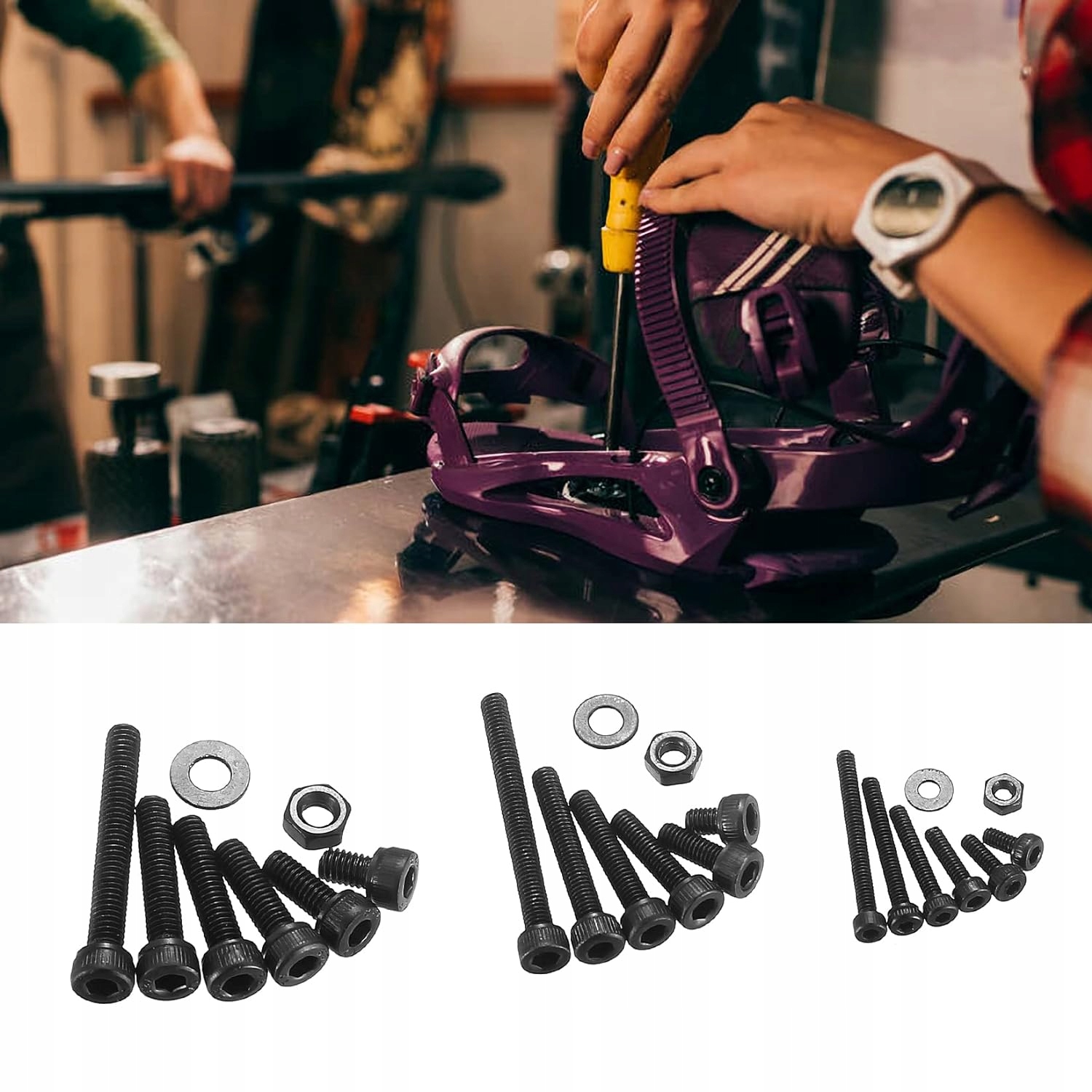 ZESTAW ŚRUB IMBUSOWYCH M2 M3 M4 ŚRUBY IMBUSOWE NAKŁADKI ZESTAW 1080 szt. Marka inna