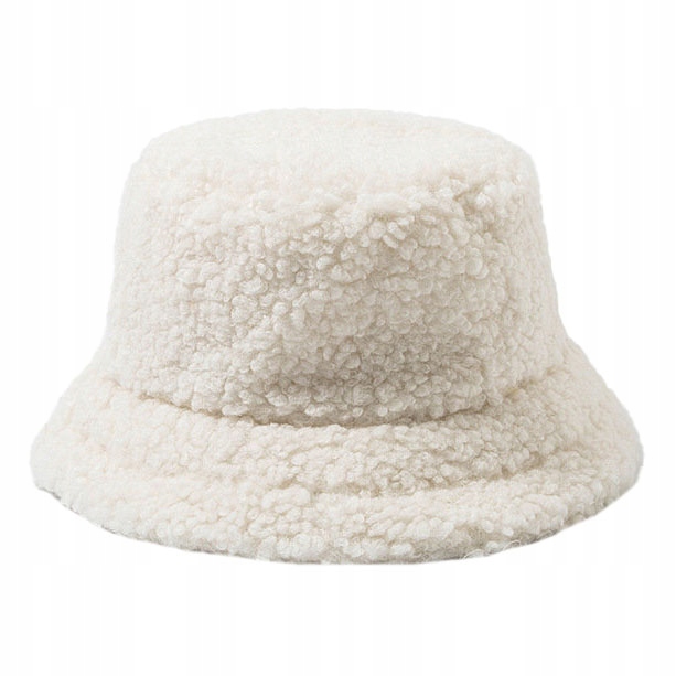 

Bucket Hat kapelusz Zimowy ciepły czapka Teddy miś