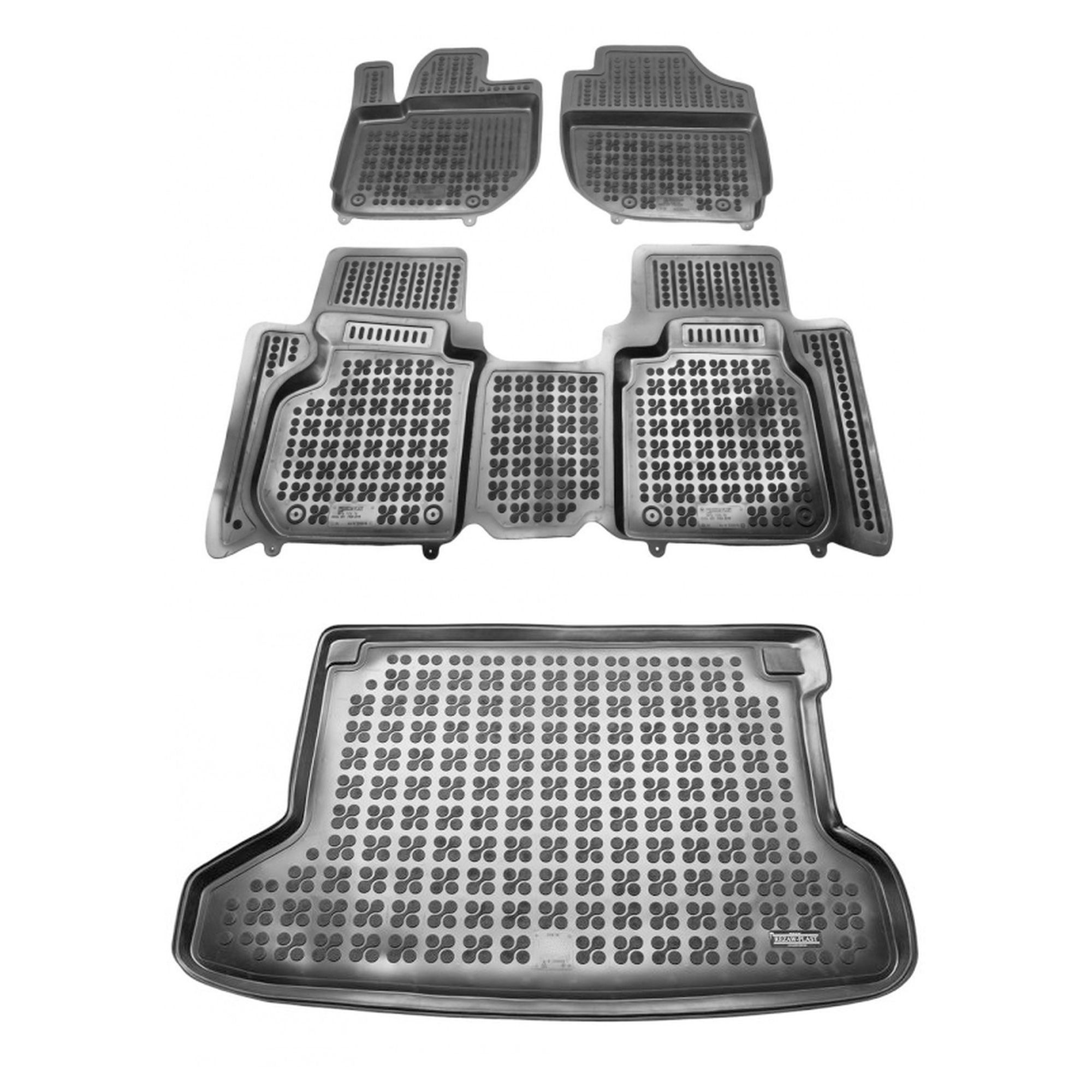 Sada koberčekov čierna gumová rohož čierna Honda Hr-v II 2014-2021