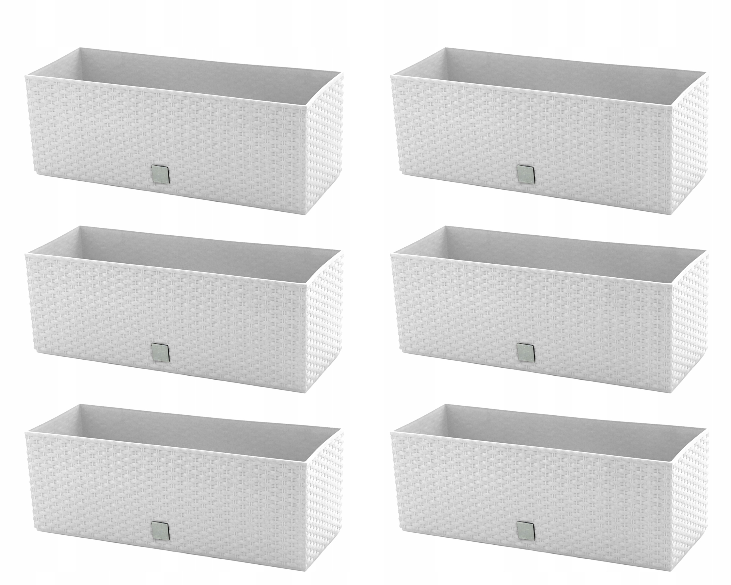 6 x Balkónový kvetináč 51 cm zavlažovač Krabica na balkón