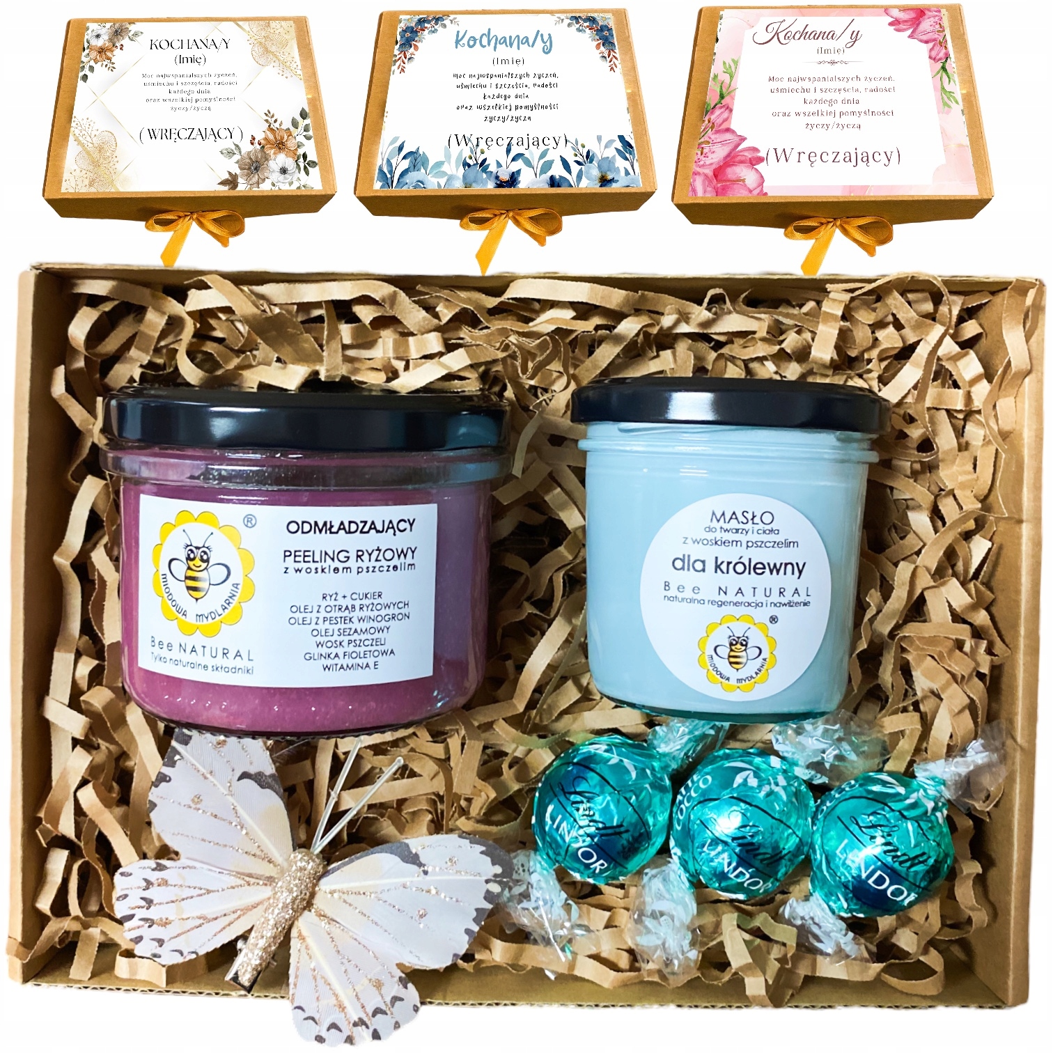 Zestaw prezentowy naturalne kosmetyki na Urodziny Dzień Matki Babci