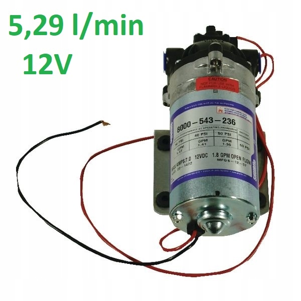 

Pompa ciśnieniowa do wody, paliwa 12V 5,3 l/min