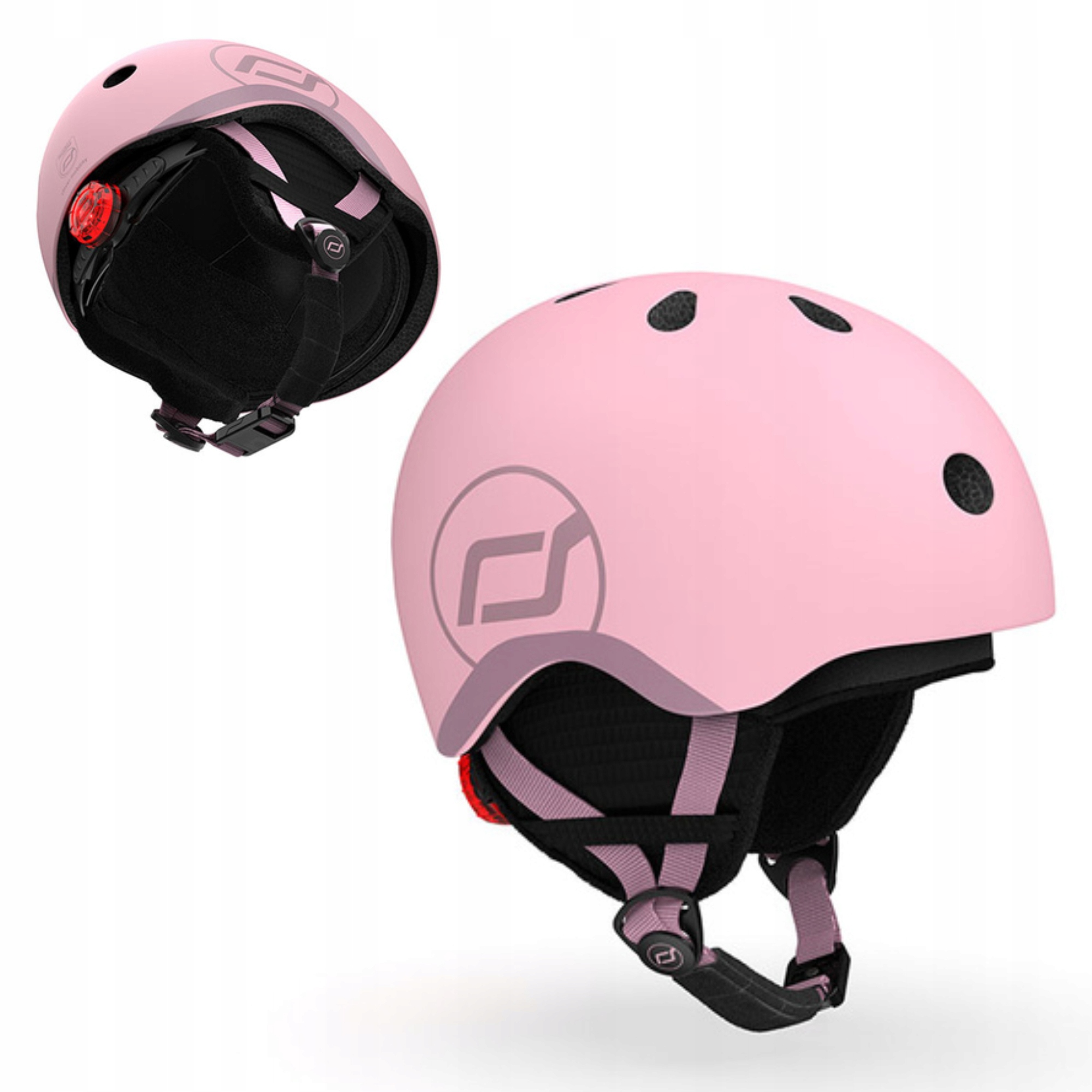 Scoot and Ride Kask Narciarski Dziecięcy Zimowy Xxs-s Rose 1-5 lat