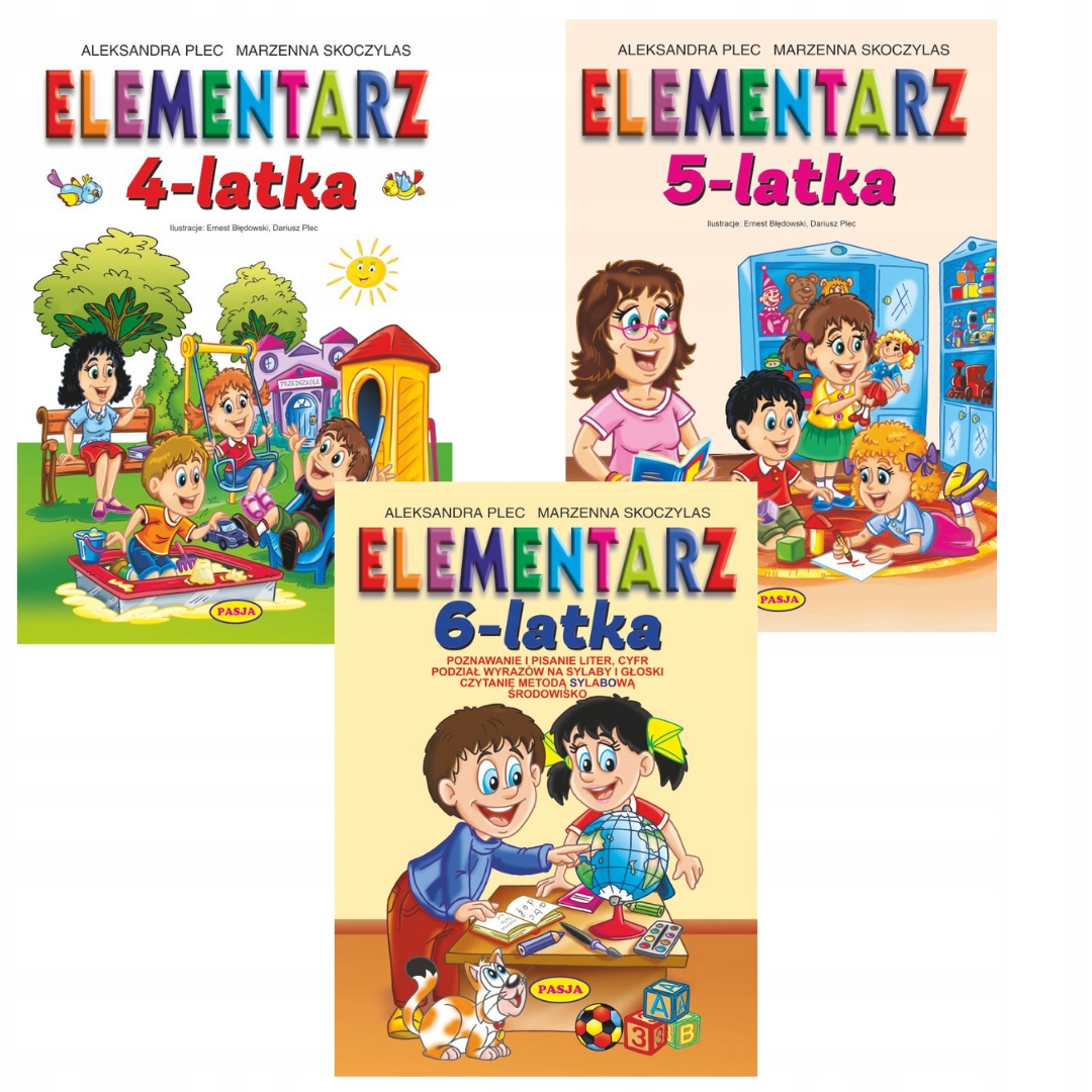 

Zestaw 3 Elementarzy 4,5,6-LATKA Pasja