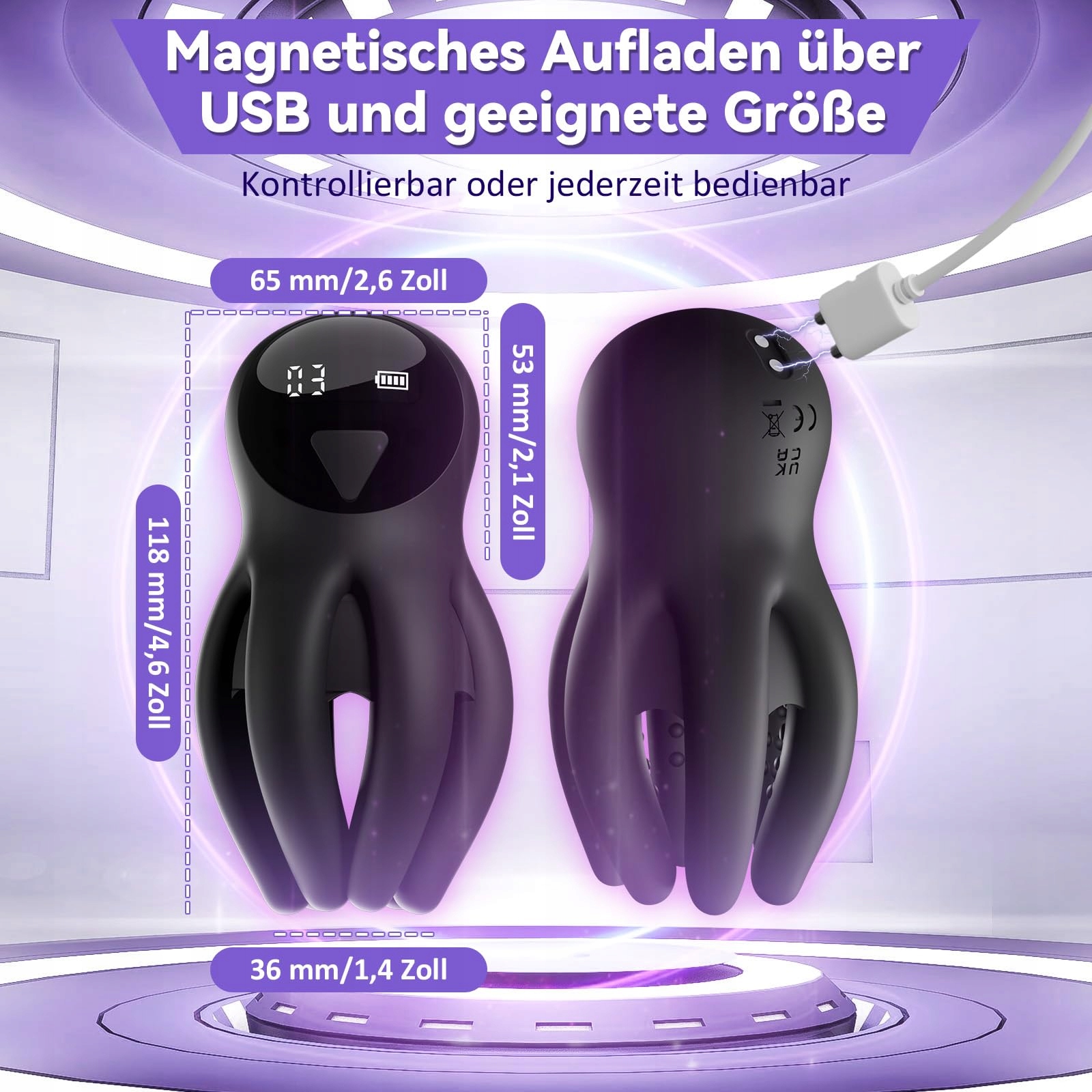 ELECTRIC MASTURBATOR Dla Mężczyzn Z 10 Trybami Wibracji Stymulacja Penisa — miniatura 6