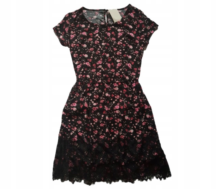 

sukienka Boho Kwiaty koronka M 38 Wiskoza reserved