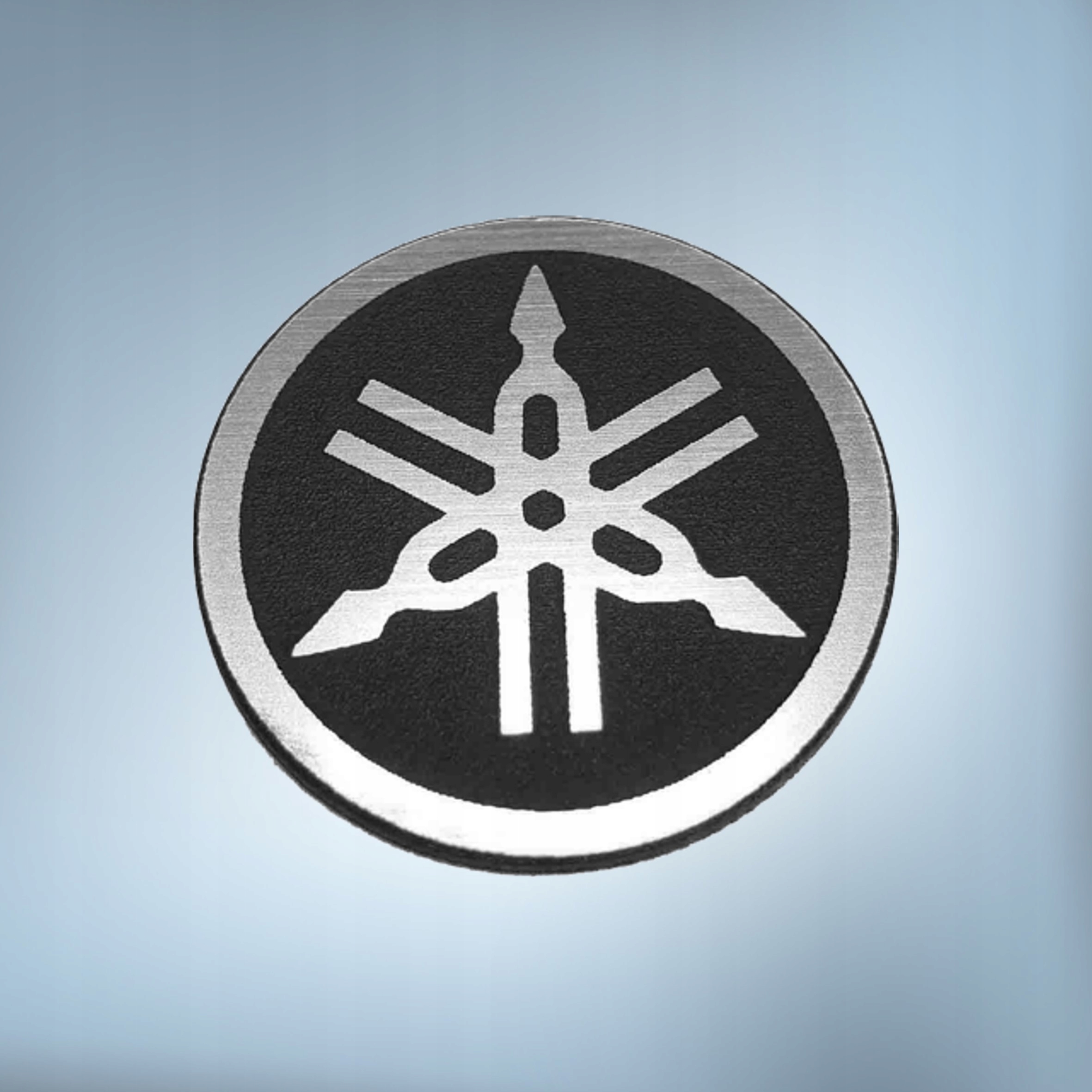 >>> YAMAHA 45mm srebrny Emblemat Naklejka Logo Symbol Nalepka Sticker