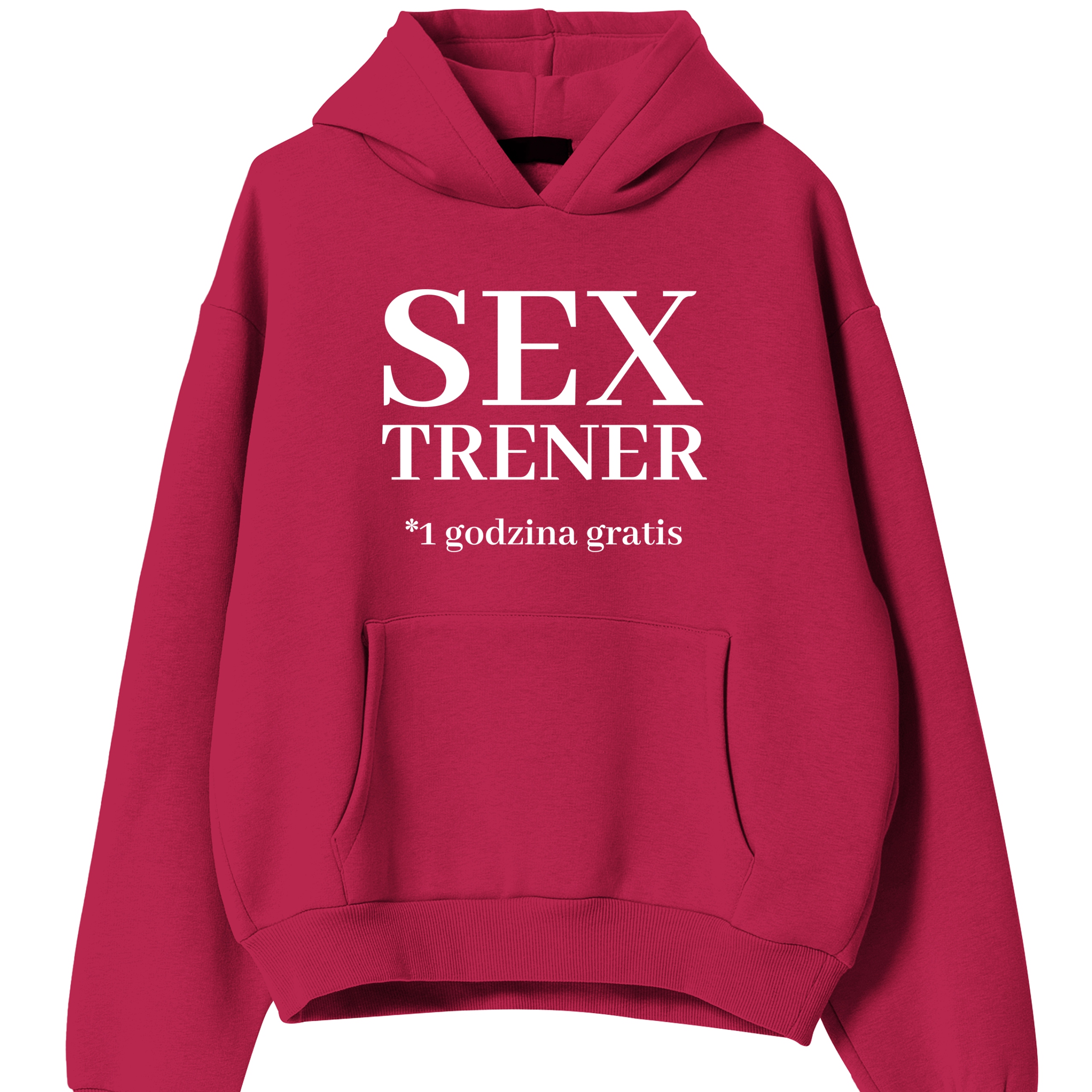 Mikina Červená S Kapucí jako Dárek k narozeninám Sex Trenér M