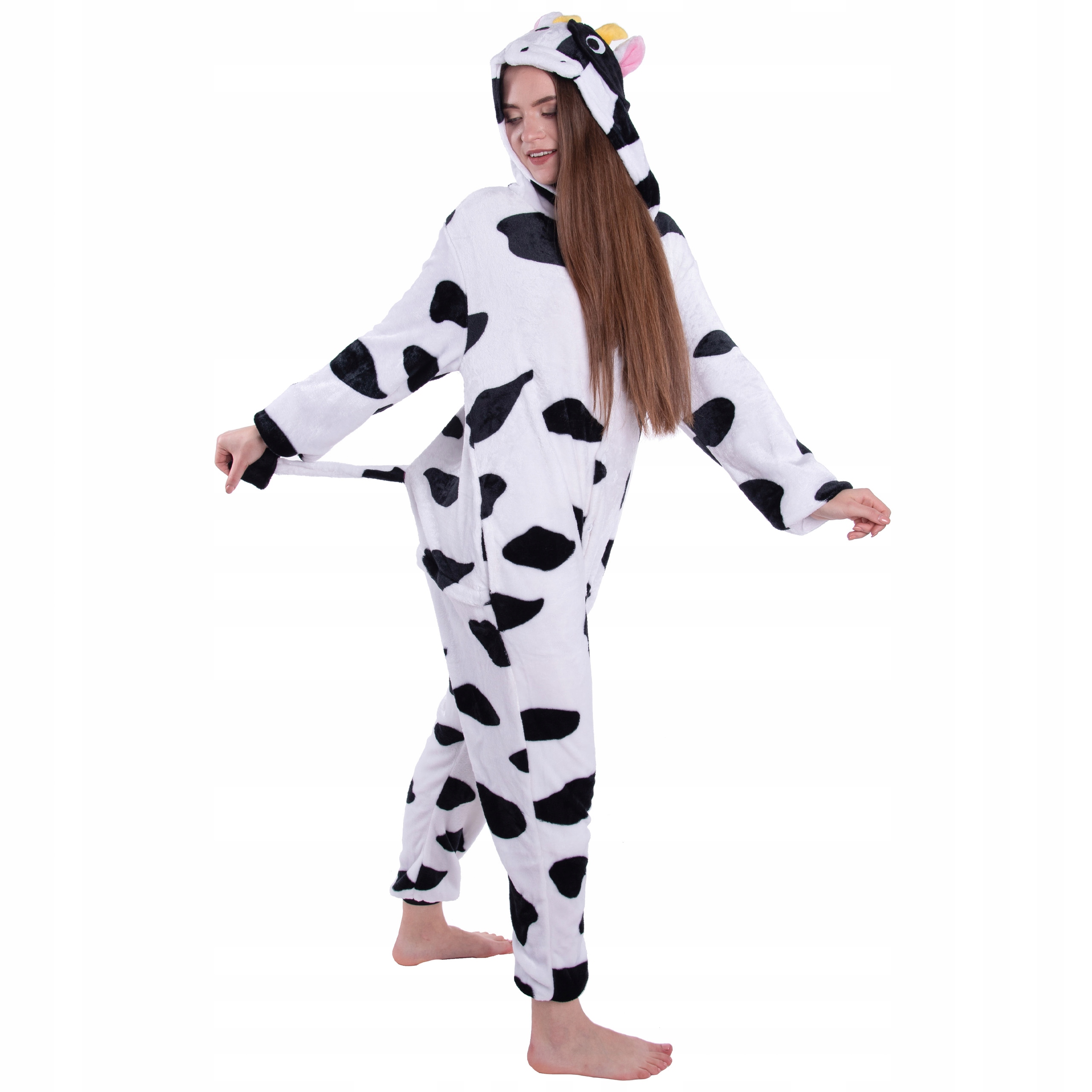 KROWA Krówka Kigurumi Piżama Damska Męska Onesie Kombinezon M 155-164 cm Rozmiar M