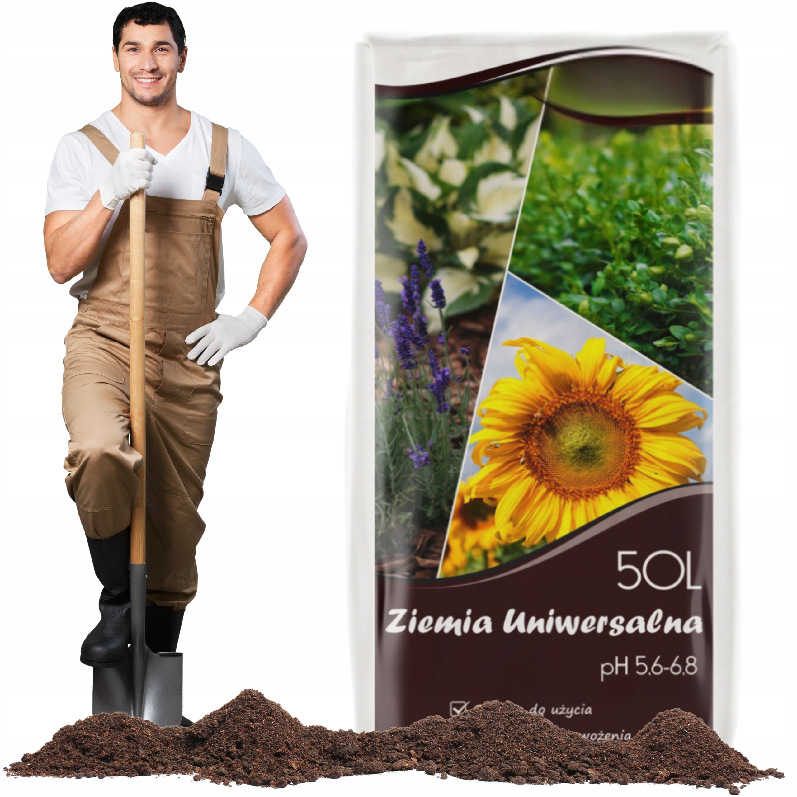 Univerzální Zemina Pro Květiny A Zeleniny 50 L S Hnojivem Pro Výsev, Vyčištěná