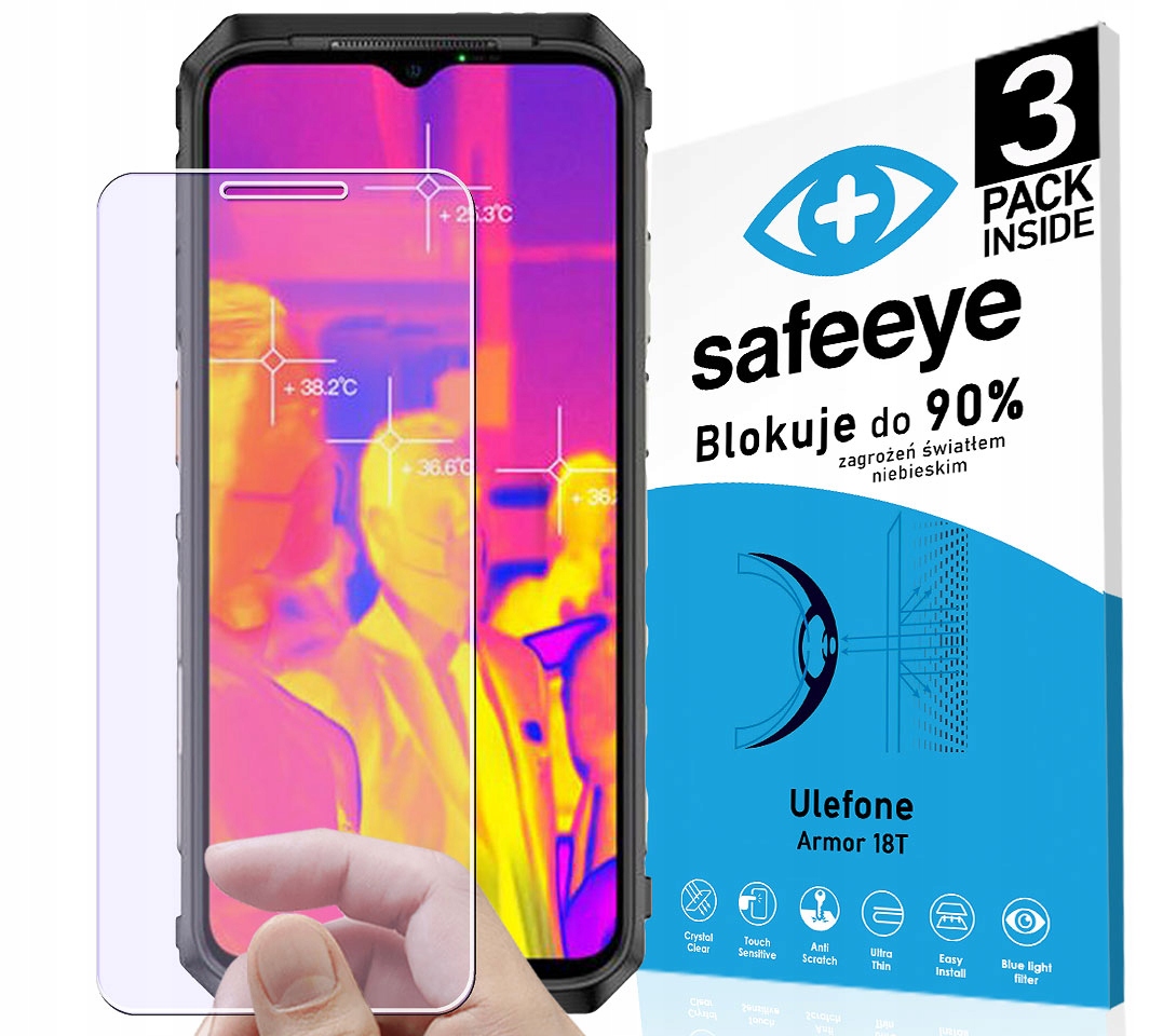 

3x Wzmocnione Szkło Hybrydowe Do Ulefone Armor 18T