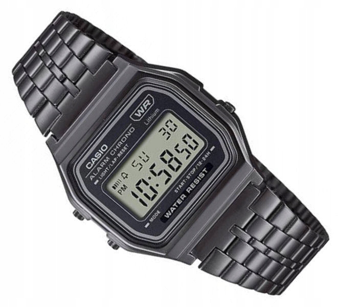 Šedé Hodinky Casio Vintage A158WETB-1AEF Retro
