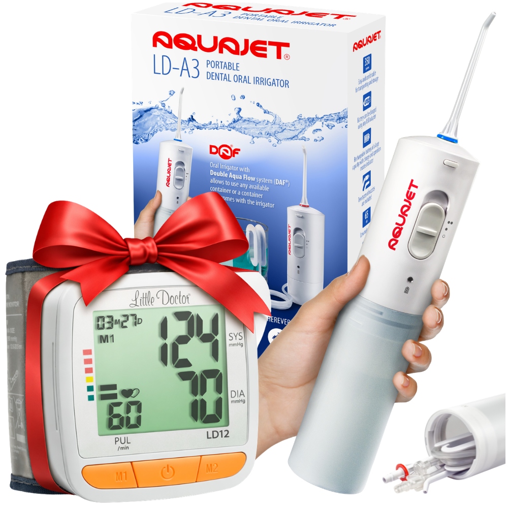 Irygator Do Zębów Jamy Ustnej Bezprzewodowy Silna Pulsacja Ciśnieniomierz