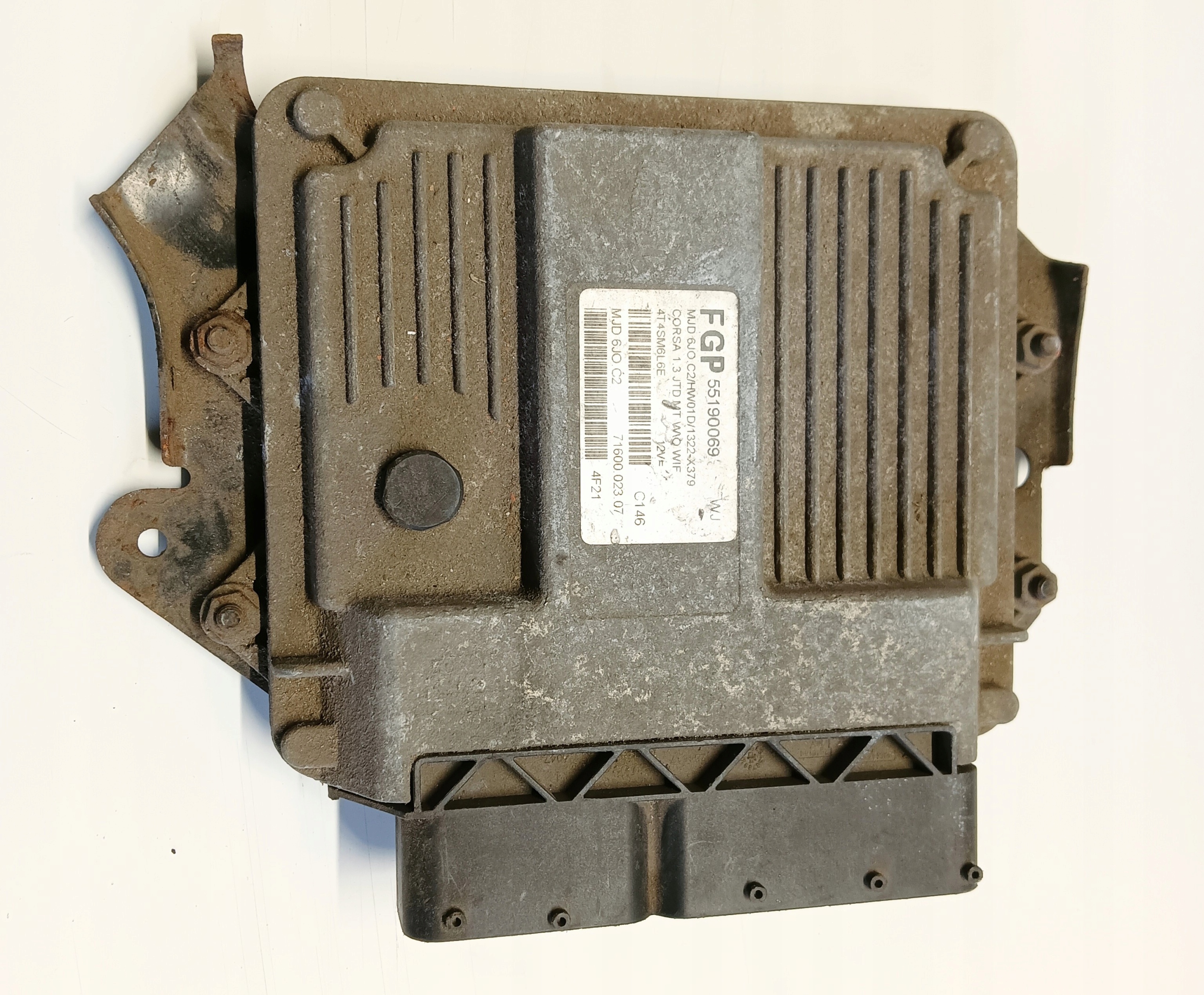 control unit of the engine opel corsa c 1.3cdti 55190069