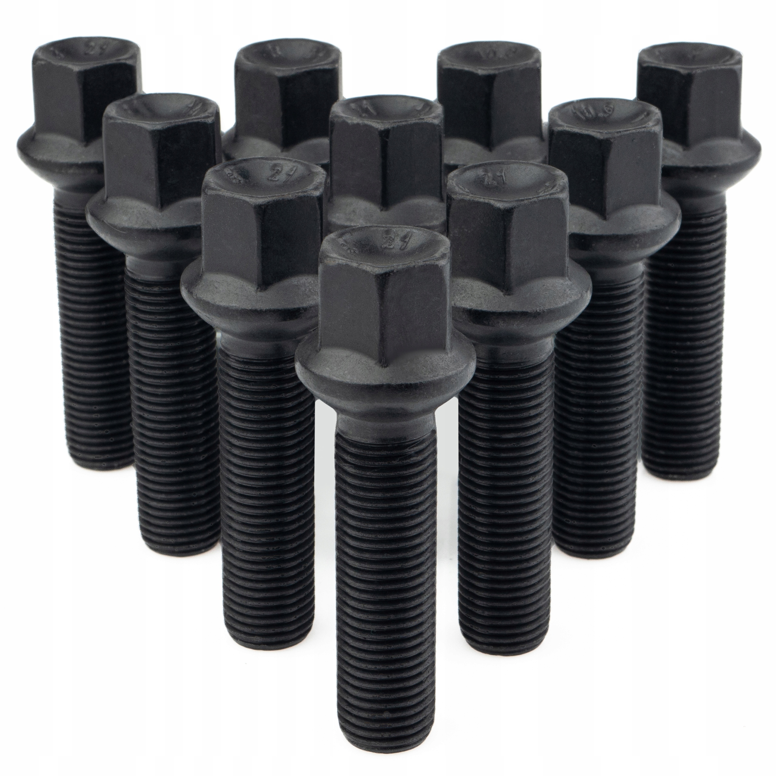 10 x Dlouhé Šrouby M14x1.5x55mm Koule R14 Klíč 17