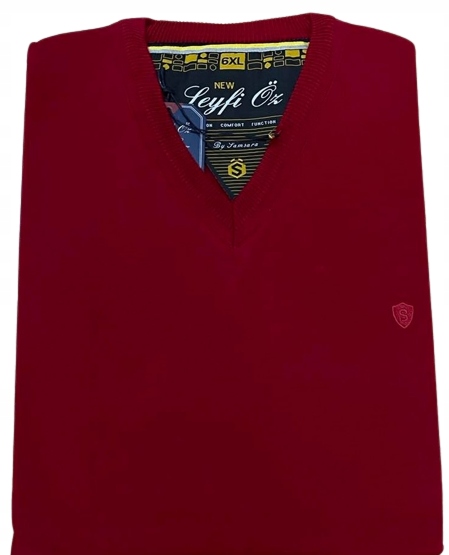 

Sweter Męski W Serek Czerwony 6XL