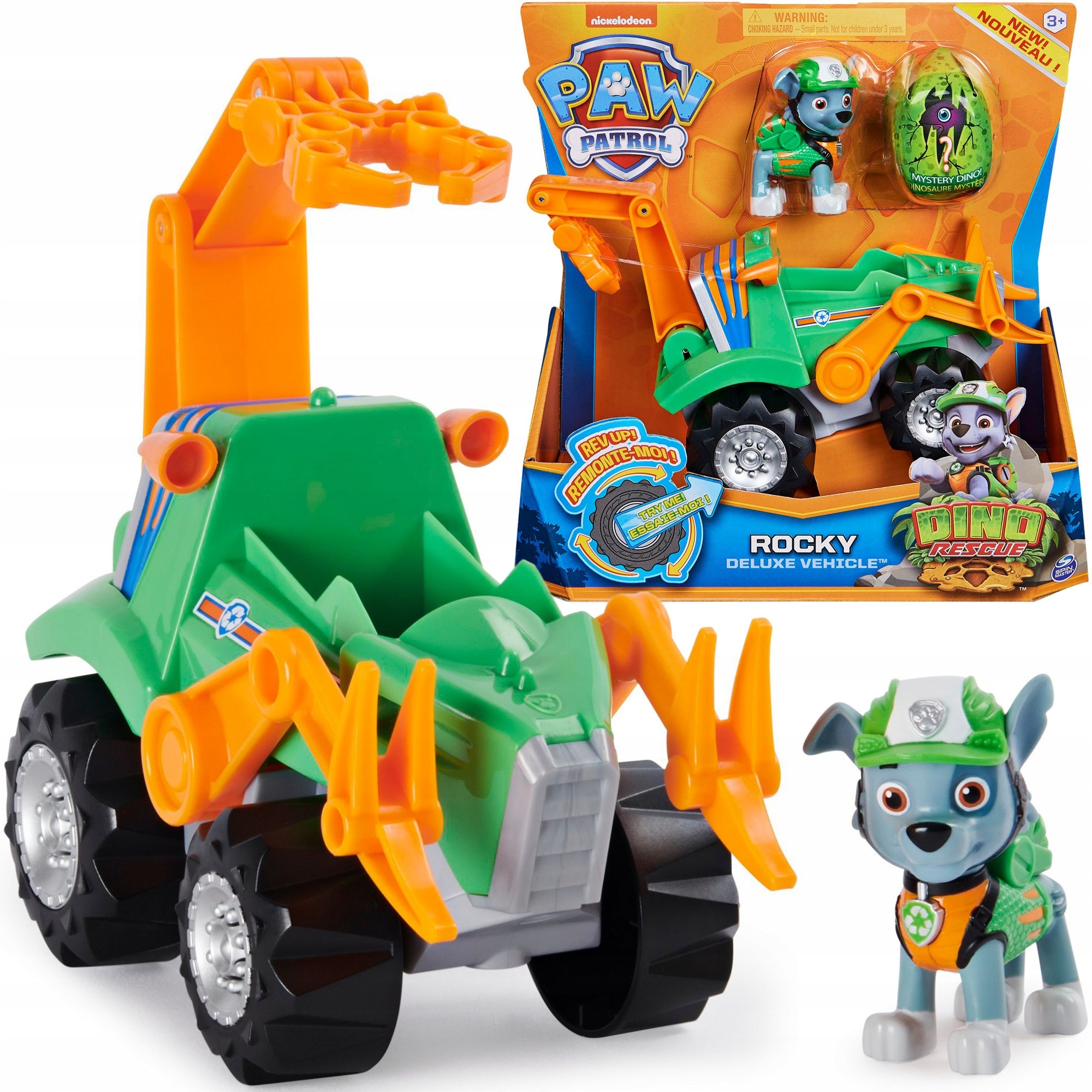 

Psi Patrol Dino Rescue Rocky Pojazd Ruchomy