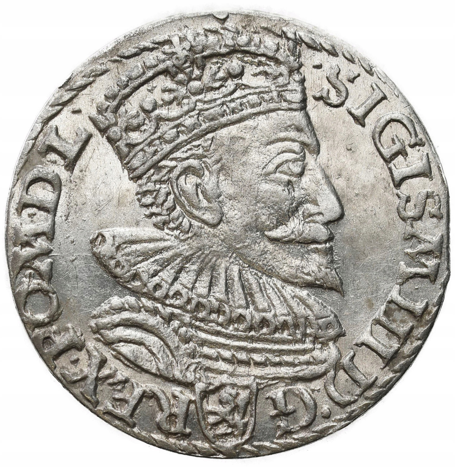 Zygmunt III Waza. Trojak (3 grosze) 1594, Malbork, PIERŚCIENIE RZADKOŚĆ R3