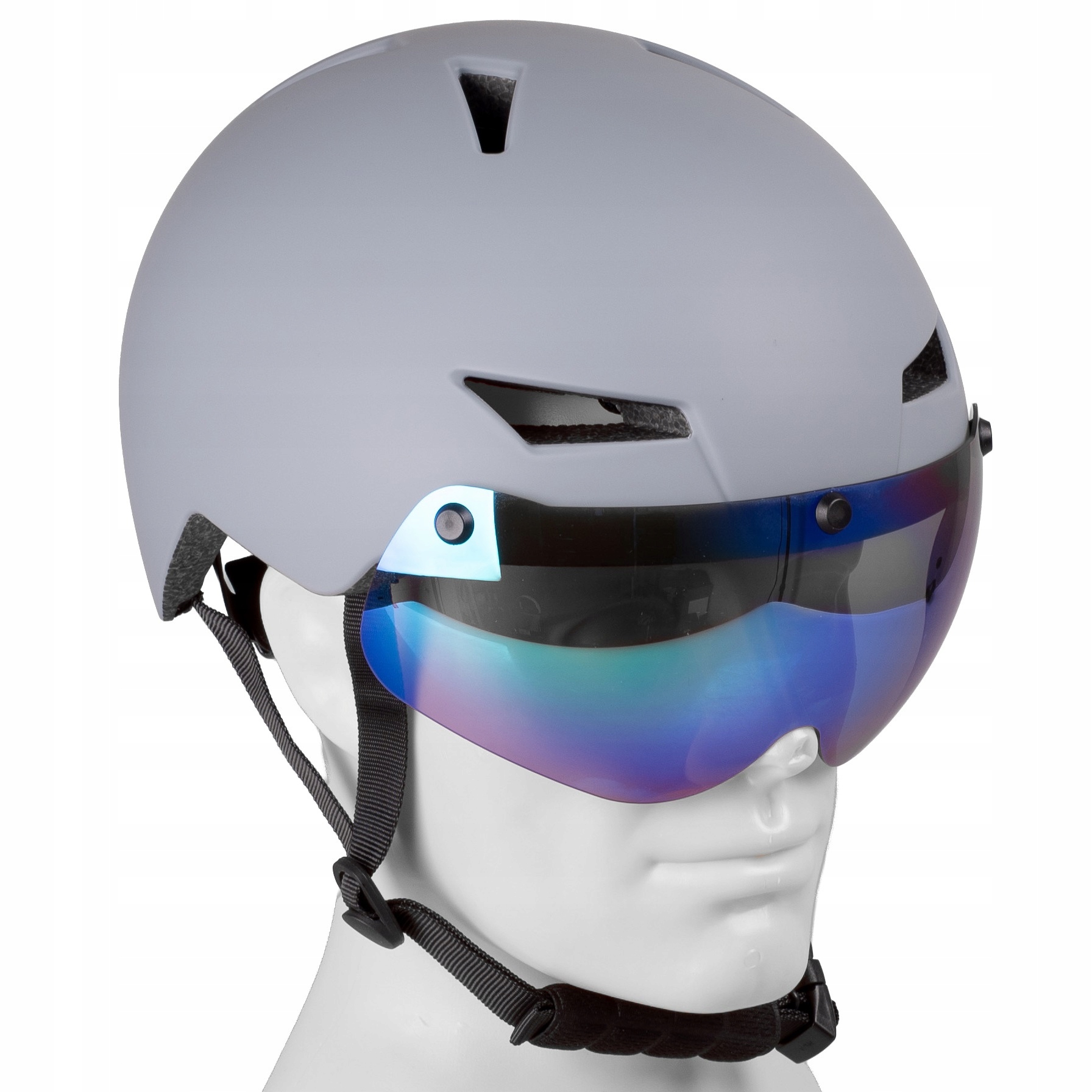 Cyklistická Přilba Na Koloběžku Nastavitelná 55-58 cm Led Lampa Rychlá Vayox