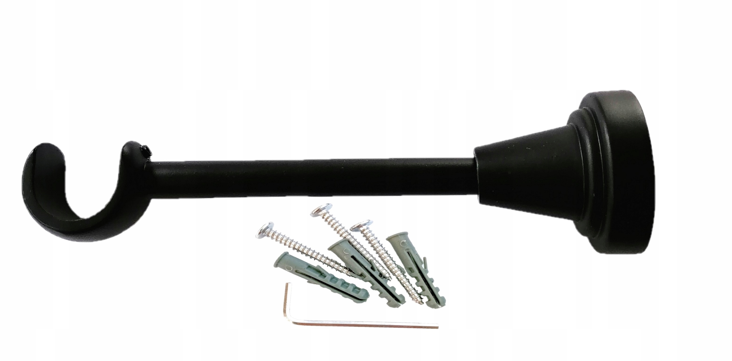 WSPORNIK POJEDYŃCZY KARNISZA Fi19mm Czarny Mat. Marka inna