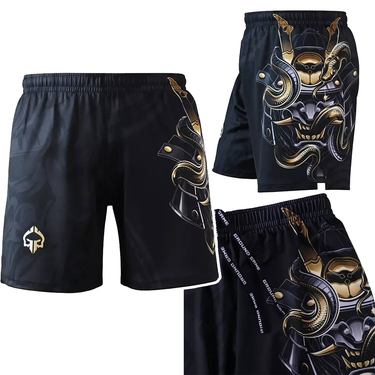 Spodenki treningowe dla dzieci Oni Samurai Czarne r. 134 cm