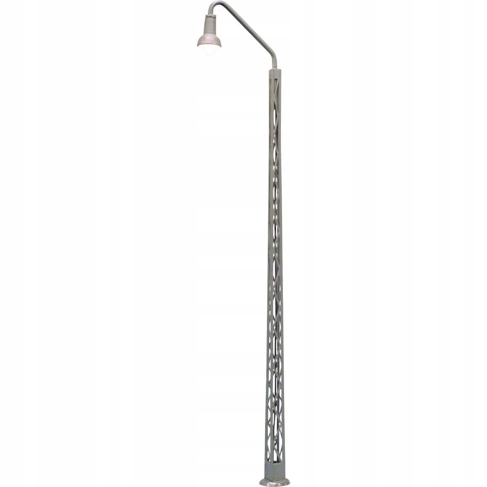 Lampa na mřížovém stožáru s výložníkem Viessmann 6585 80 mm, stupnice N