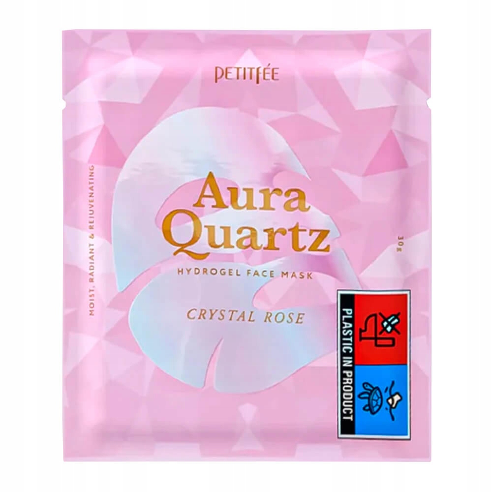 Petitfee Aura Quartz Hydrogel Face Mask 30 g - rozjaśniająca maska hydrożelowa do twarzy — 2