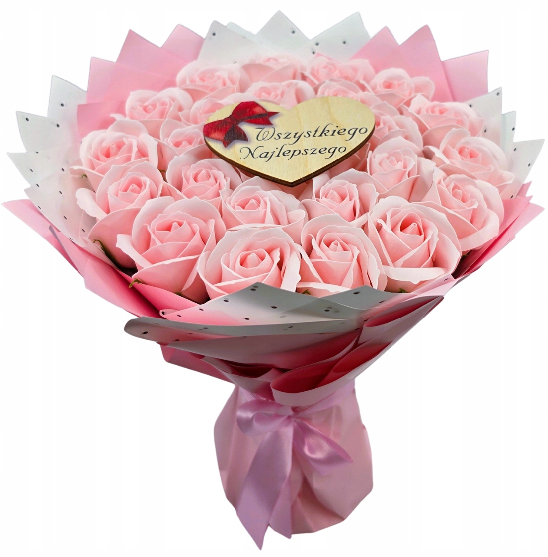 Dárkový koš Kytice z mýdlových růží Flower Box Dárek Narozeniny Jmeniny