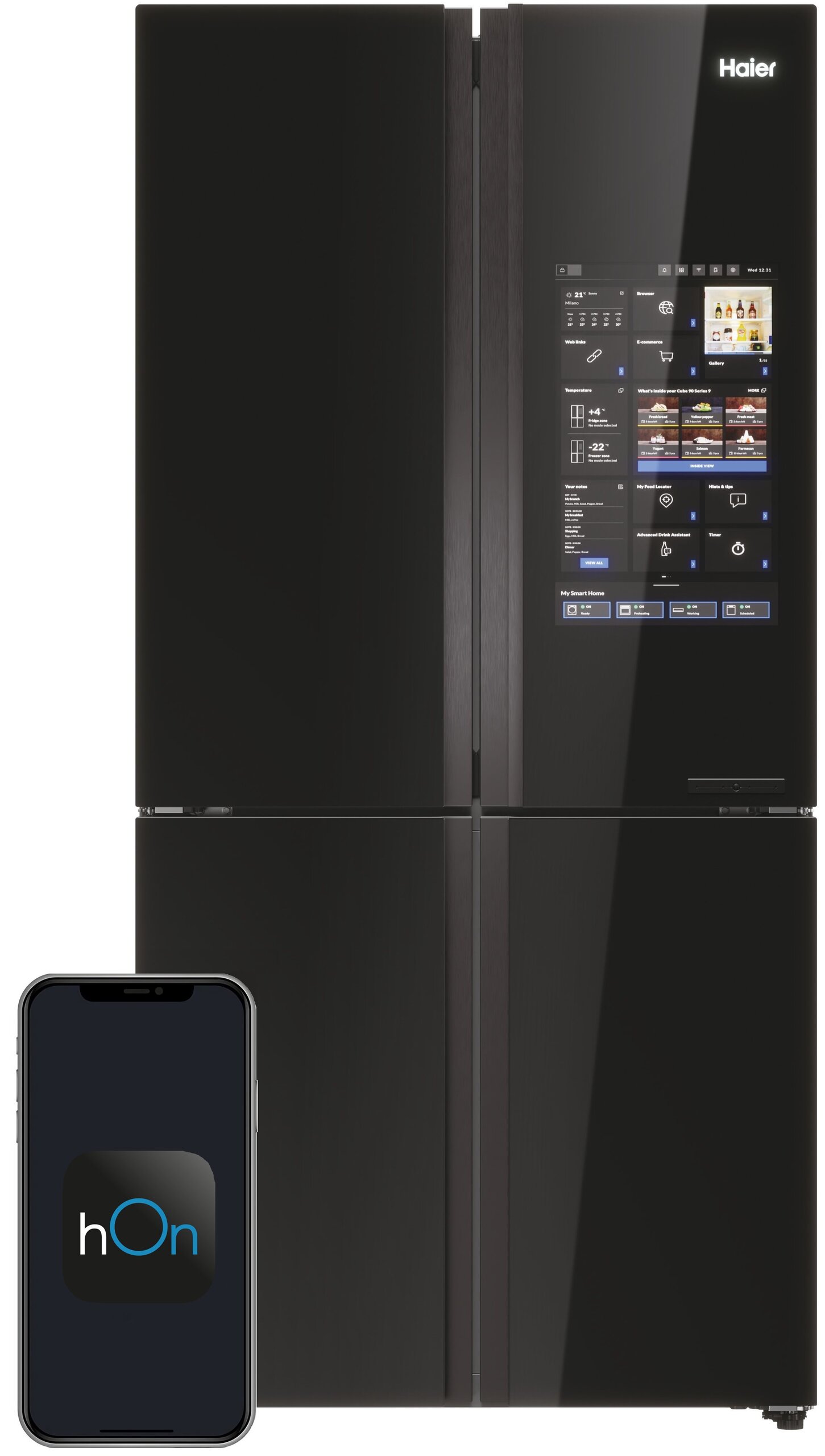 Lodówka side by side Haier HCW9919FSGB OUTLET