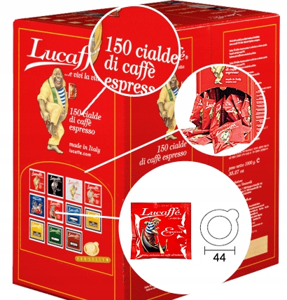 Lucaffe Exquisit Káva Ese sáčky 150 kusů