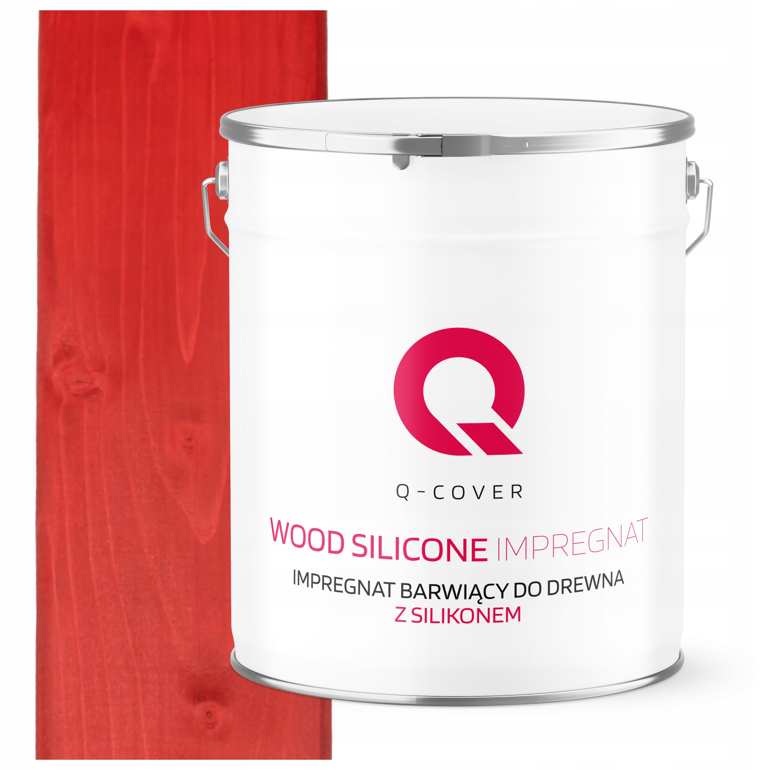 Impregnace Na Dřevo Ochranná Barvící Lazura Se Silikonem Na Terase Červená 5 L