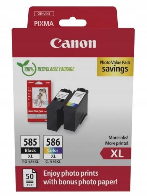 Atramentová kazeta Canon PG-585XL/CL-586XL 6204C005 čierna (black), purpurová